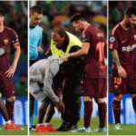 রোনালদোর শহরে মেসির পায়ে ভক্তের চুমু