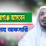 মনোহরগঞ্জে আসবেন রফিকুল্লাহ আফসারী