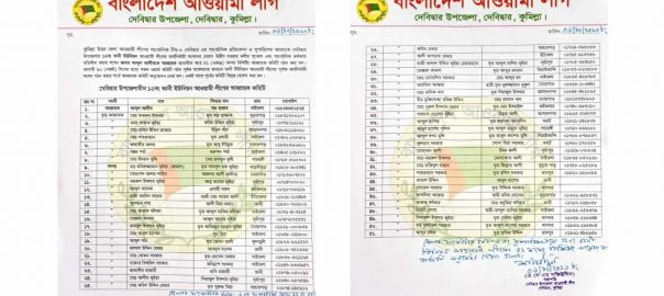 দেবিদ্বারের ভানী ইউনিয়ন আওয়ালীগের আহবায়ক কমিটি গঠন