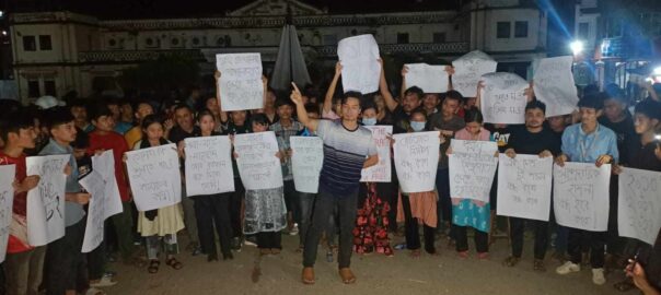 খাগড়াছড়িতে হামলার প্রতিবাদে