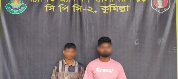 কুমিল্লার দূর্গাপুরে গাঁজাসহ ২ জন আটক