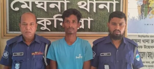 মেঘনায় এক তরুণীর ছবি বিকৃত করে ছড়ানোর অভিযোগে যুবক গ্রেপ্তার